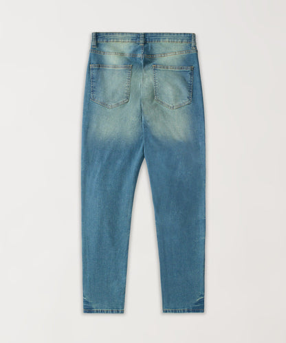 Reason Clothing Signature Starburst Studded Skinny Jeans - Dark Blue
