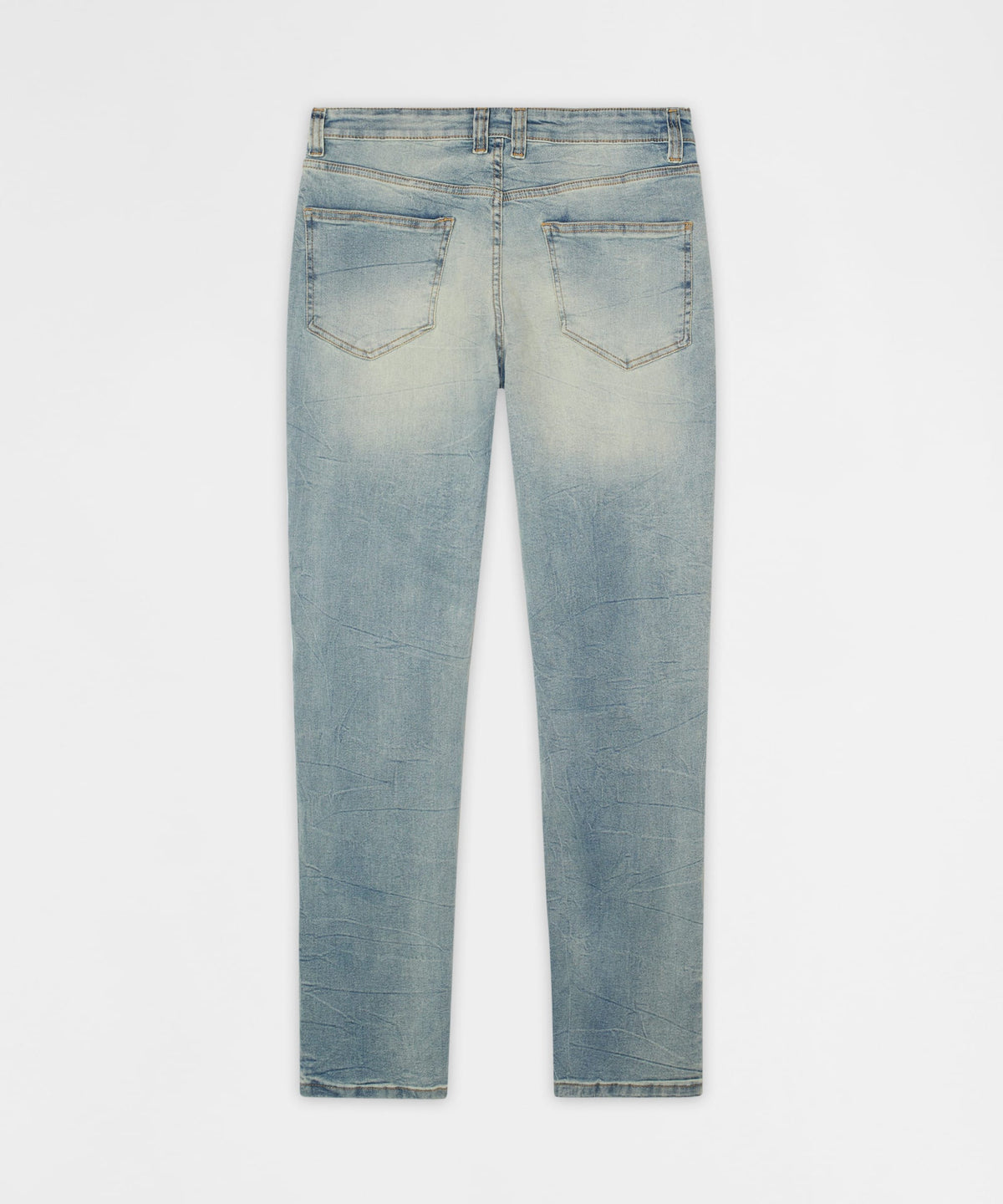 Reason Clothing Best Price Essential Distressed Skinny Jeans - Medium Blue