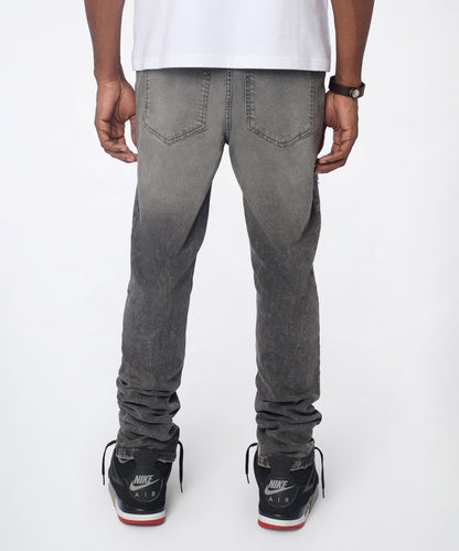 Reason Clothing Special Offer Breakaway Distressed Skinny Jeans - Dark Grey