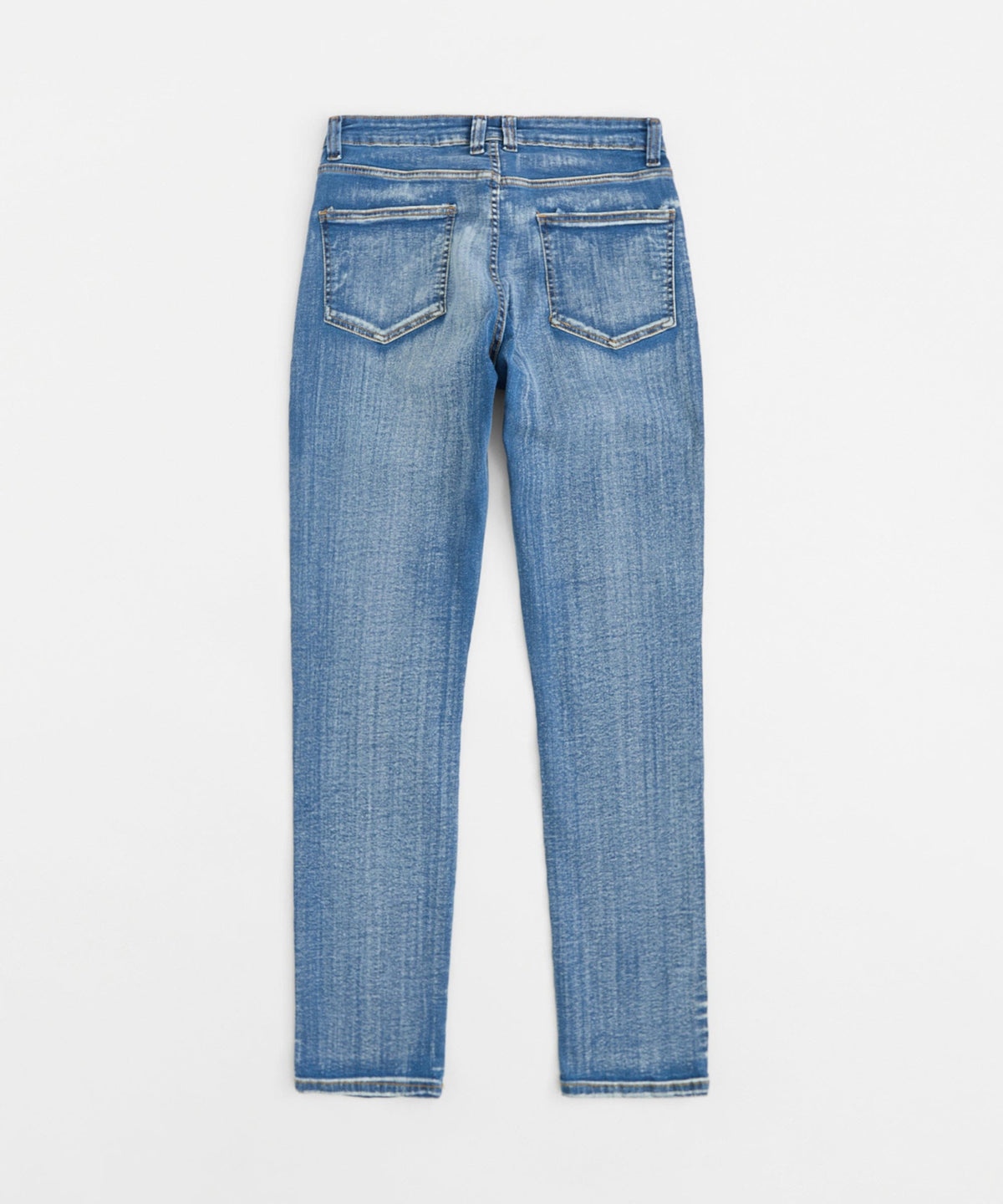 Reason Clothing Quality Stoned Out Rhinestone Denim Skinny Jeans - Light Blue