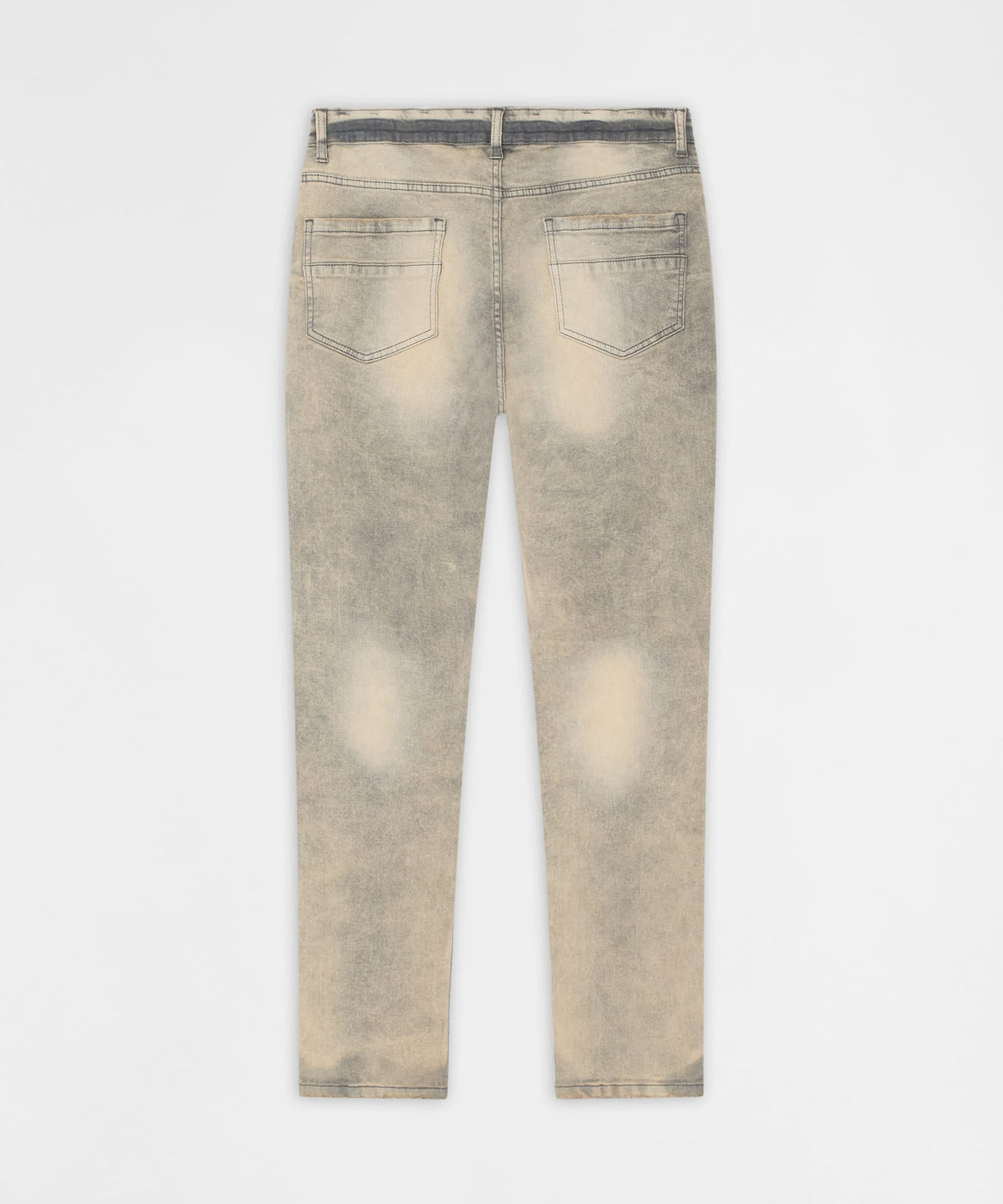 Reason Clothing Special Offer Desert Fade Distressed Skinny Jeans - Grey