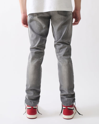 Reason Clothing Top Pick Stoned Out Rhinestone Denim Skinny Jeans - Grey