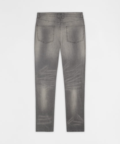 Reason Clothing Top Pick Stoned Out Rhinestone Denim Skinny Jeans - Grey