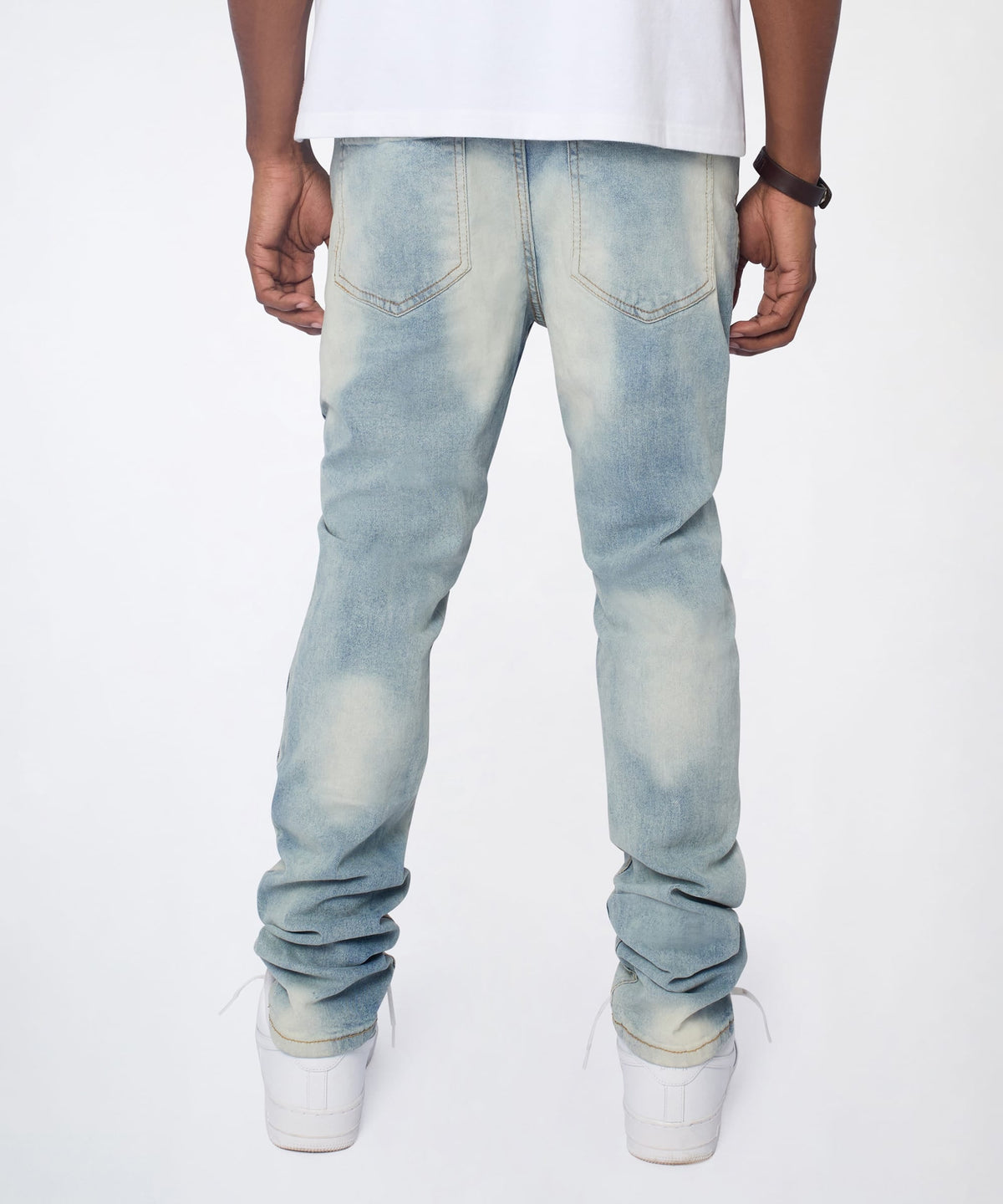 Reason Clothing Special Offer Daybreak Distressed Skinny Jeans - Light Indigo
