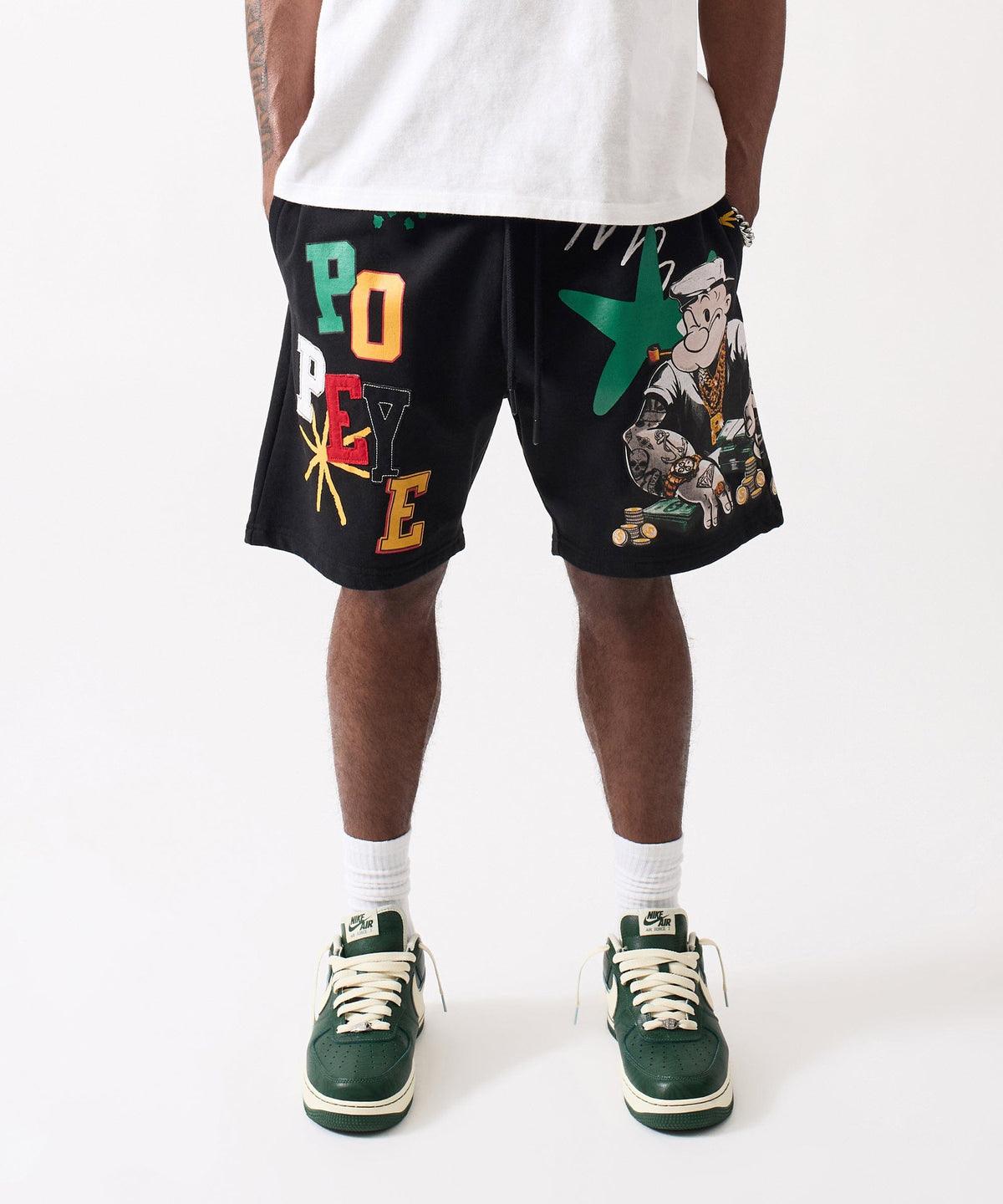 Reason Clothing Quality Popeye Fleece Short