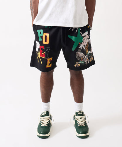 Reason Clothing Quality Popeye Fleece Short