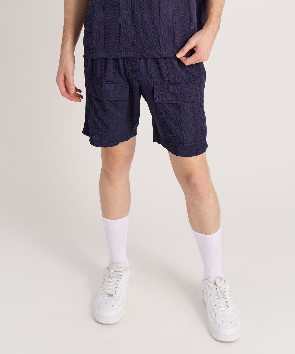 Reason Clothing Sale Jacquard Knit Short