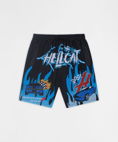 Reason Clothing Essential Dodge Hellcat Mesh Short