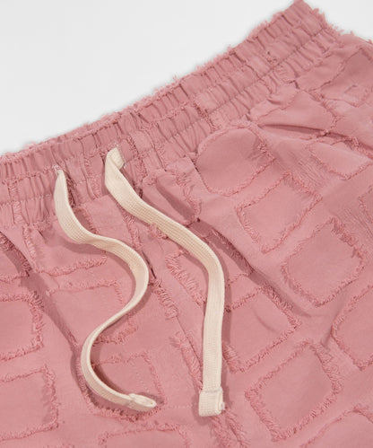Reason Clothing Latest Textured Short - Pink