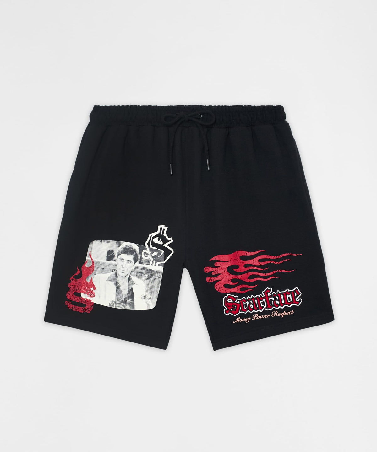 Reason Clothing Value Scarface Tony Montana Fleece Shorts - Black