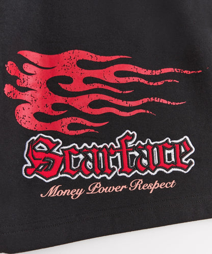 Reason Clothing Value Scarface Tony Montana Fleece Shorts - Black