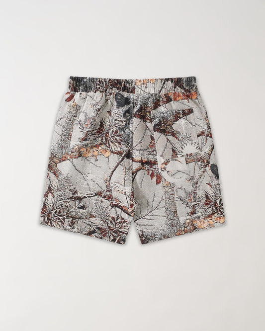 Reason Clothing Value Woodland Tapestry Shorts - Cream