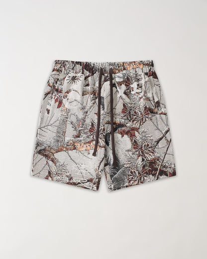 Reason Clothing Value Woodland Tapestry Shorts - Cream