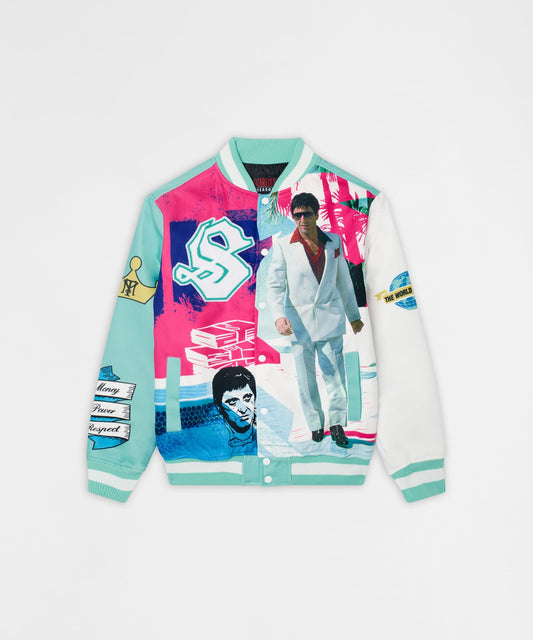 Reason Clothing Popular Scarface Retro Bomber Jacket