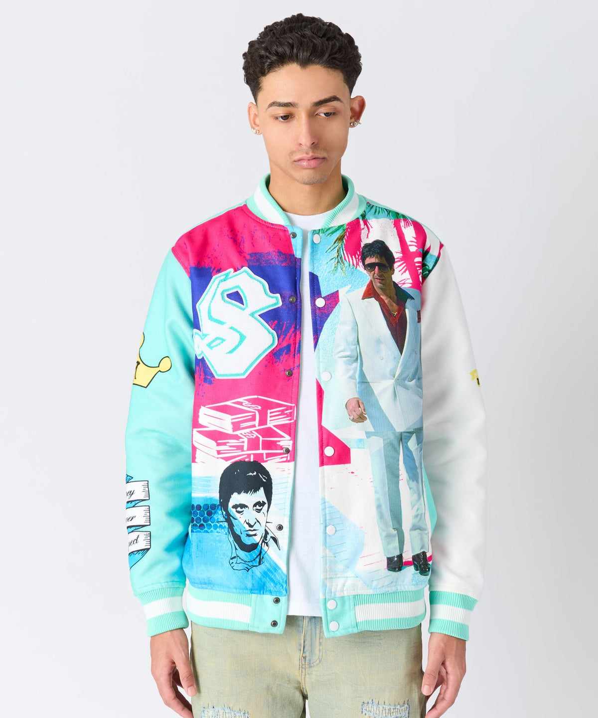 Reason Clothing Popular Scarface Retro Bomber Jacket