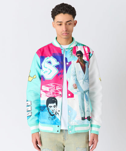 Reason Clothing Popular Scarface Retro Bomber Jacket