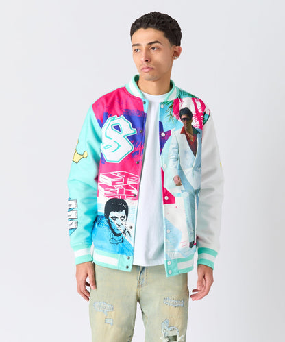 Reason Clothing Popular Scarface Retro Bomber Jacket