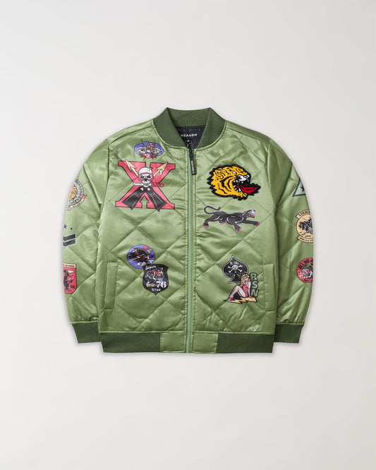 Reason Clothing Sale Military Patches Bomber Jacket