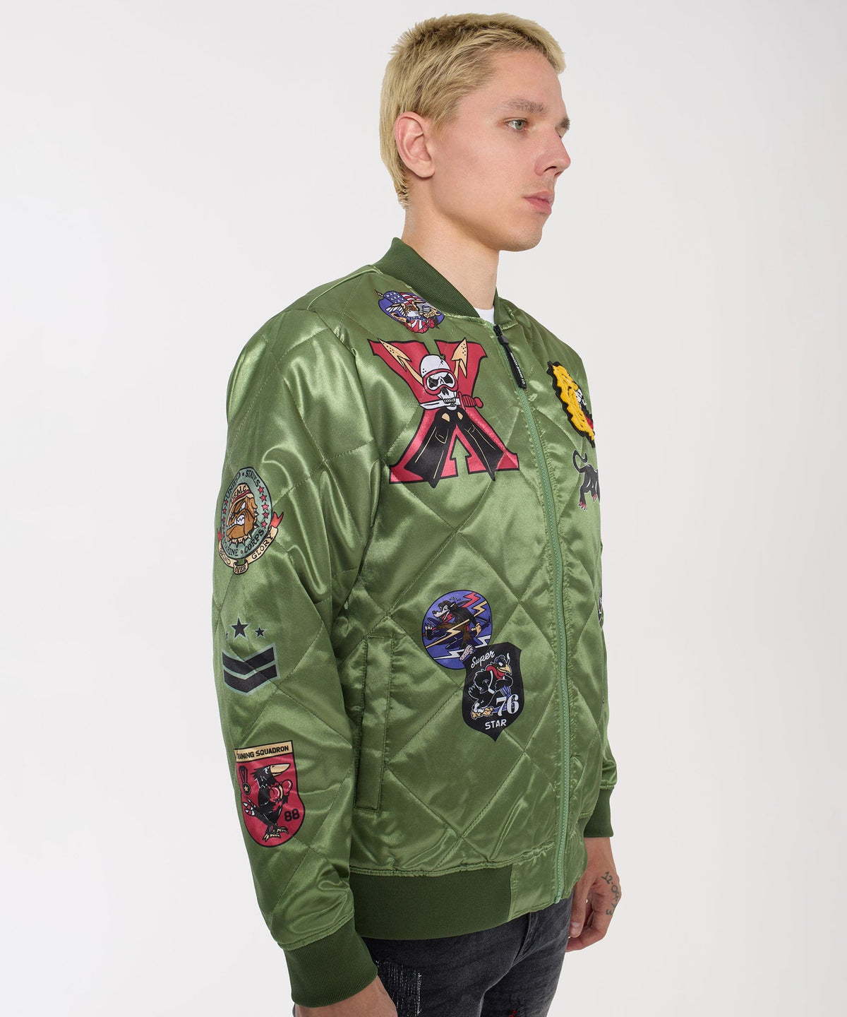 Reason Clothing Sale Military Patches Bomber Jacket