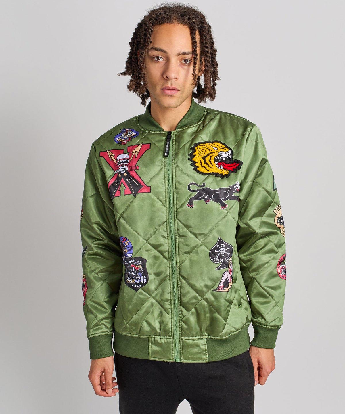 Reason Clothing Sale Military Patches Bomber Jacket