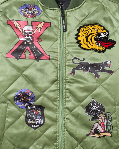 Reason Clothing Sale Military Patches Bomber Jacket