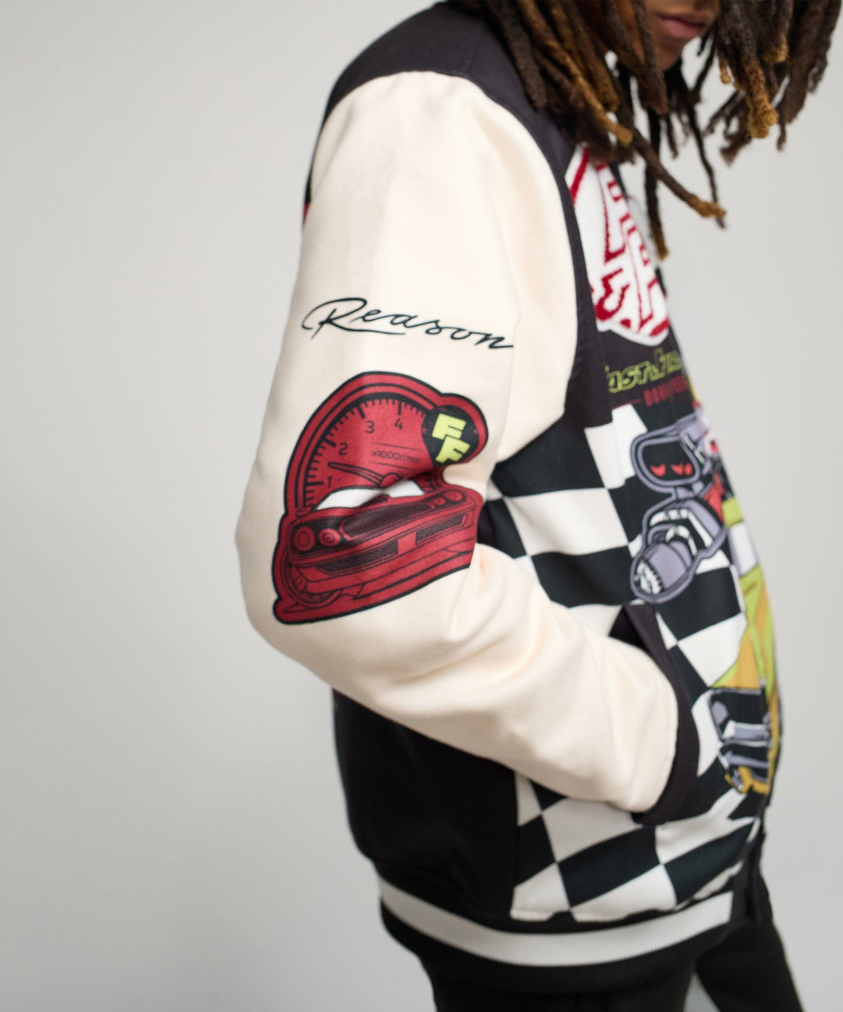 Reason Clothing Premium Fast & Furious Varsity Jacket - Black