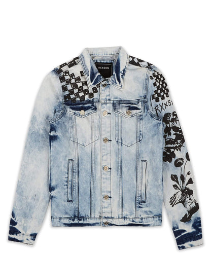 Reason Clothing Value Plus Size Reach Denim Jacket