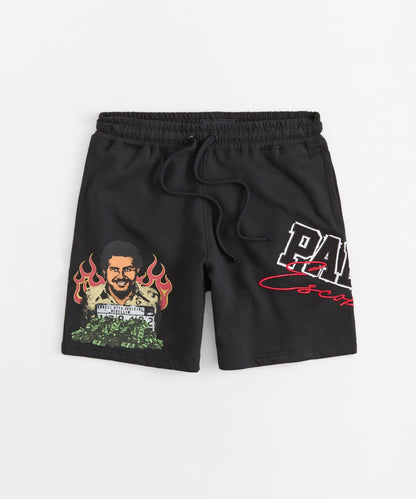 Reason Clothing Great Value Pablo Mugshot Applique Short - Black
