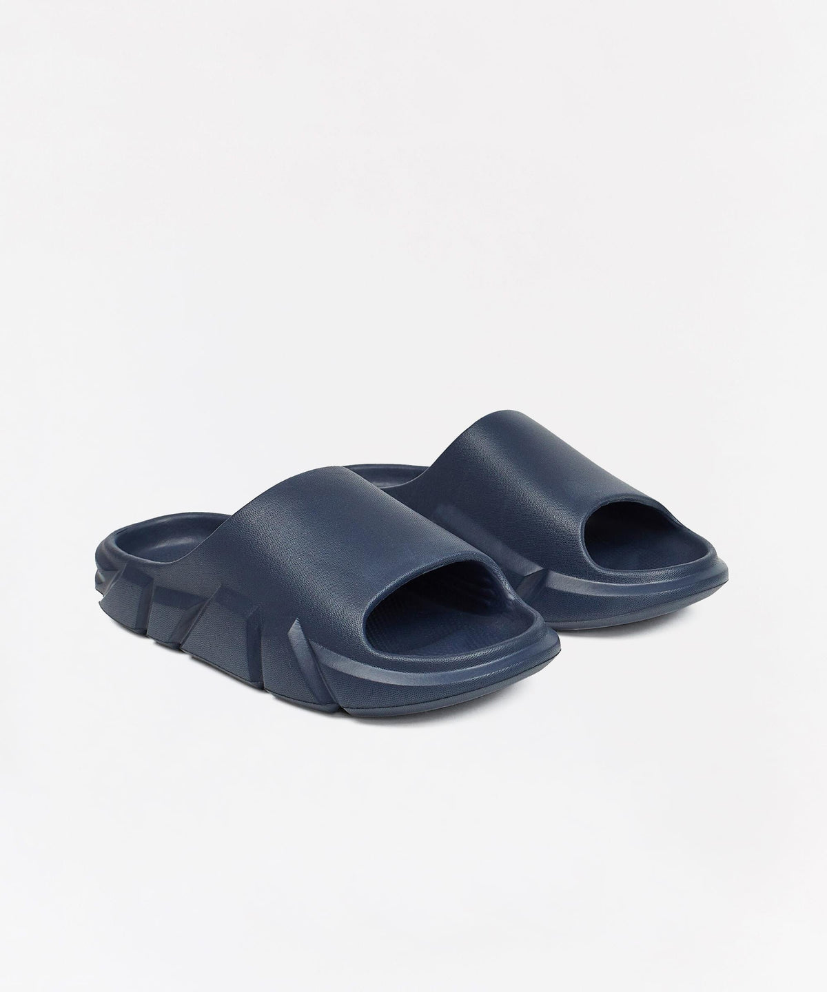 Reason Clothing Premium Reason Solid Slides - Blue