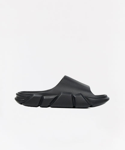 Reason Clothing Signature Sculpted Solid Slides - Black