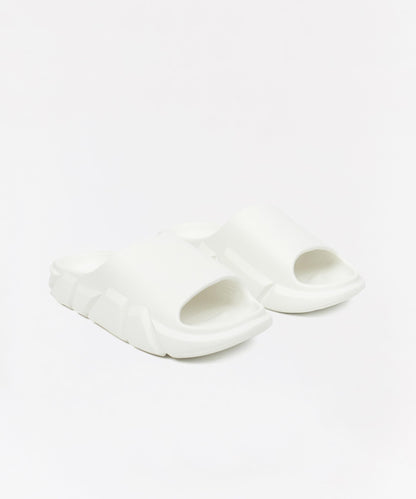 Reason Clothing Signature Sculpted Solid Slides - White