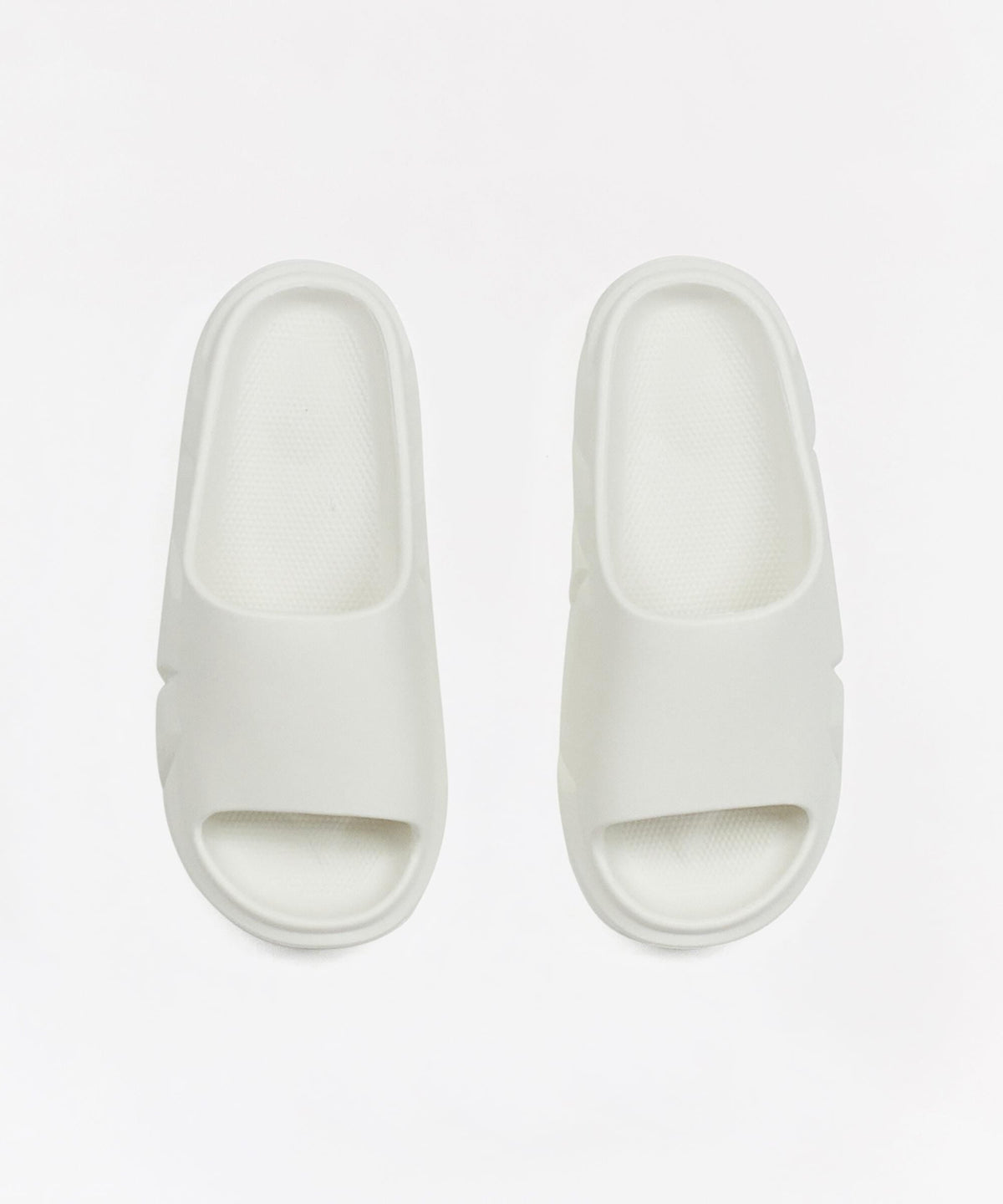 Reason Clothing Signature Sculpted Solid Slides - White