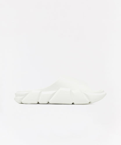Reason Clothing Signature Sculpted Solid Slides - White