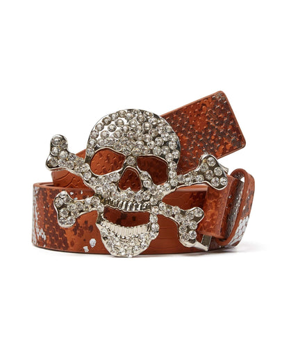 Reason Clothing Sale Skeletor Snakeskin Diamond Belt