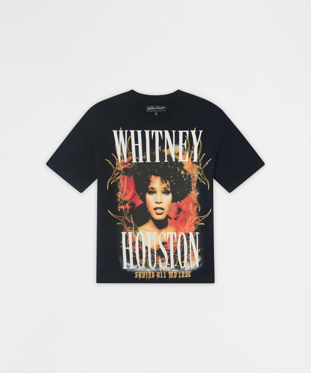 Reason Clothing Best Price Whitney Houston "Saving All My Love" Tee - Black