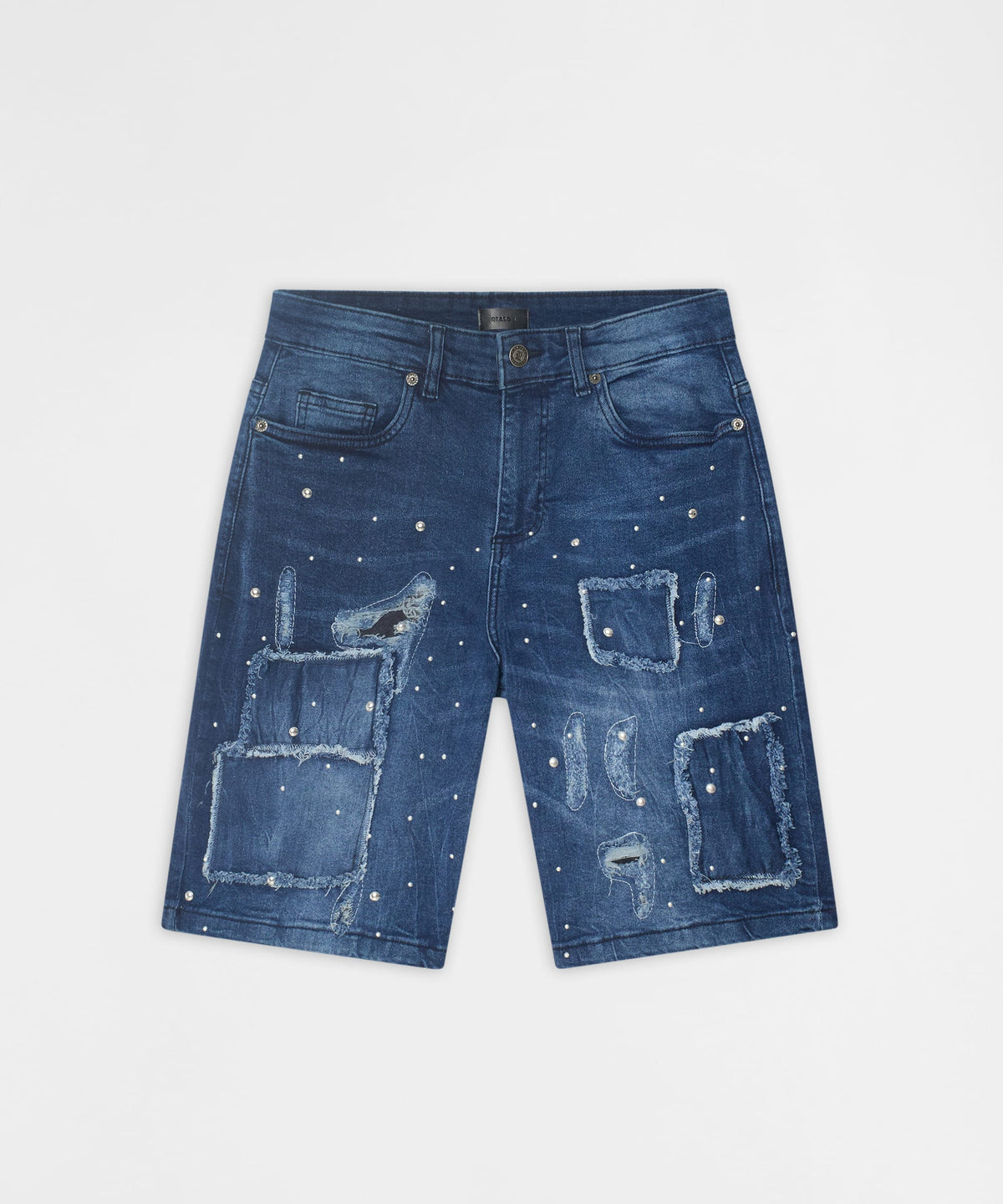 Reason Clothing Latest Destroyed Denim Shorts