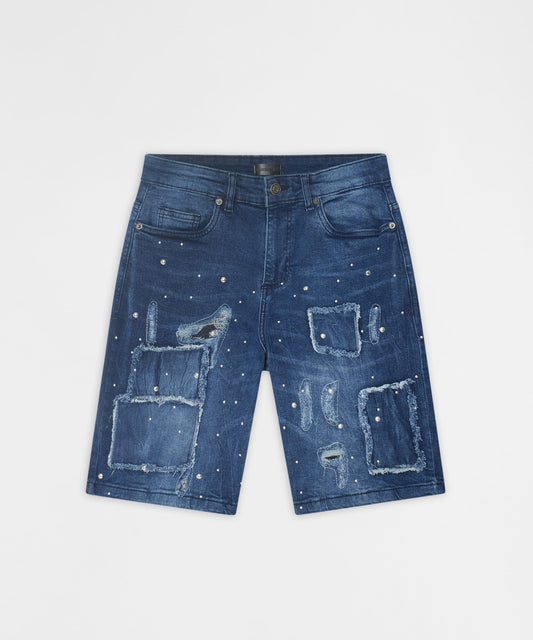 Reason Clothing Latest Destroyed Denim Shorts