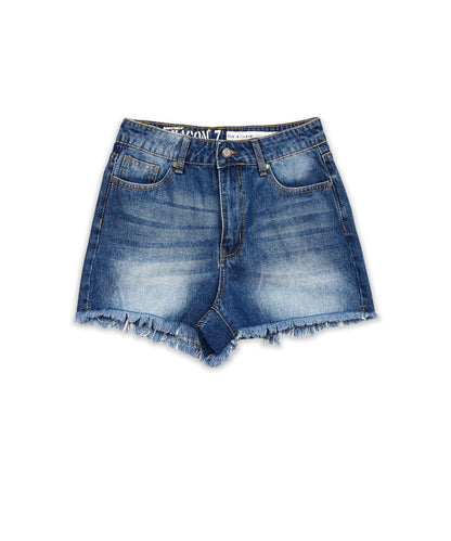 Reason Clothing Signature Victoria Women's Denim Shorts - Blue