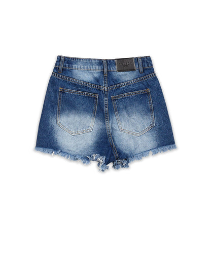 Reason Clothing Signature Victoria Women's Denim Shorts - Blue