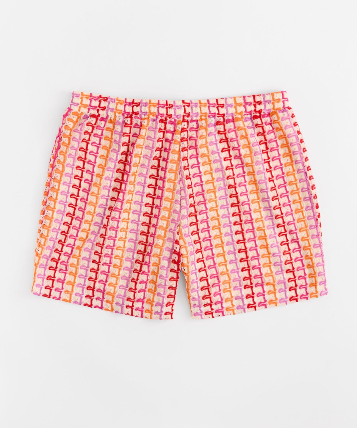 Reason Clothing Premium Sweet Escape Women's Plus Size Textured Knit Shorts - Multicolor