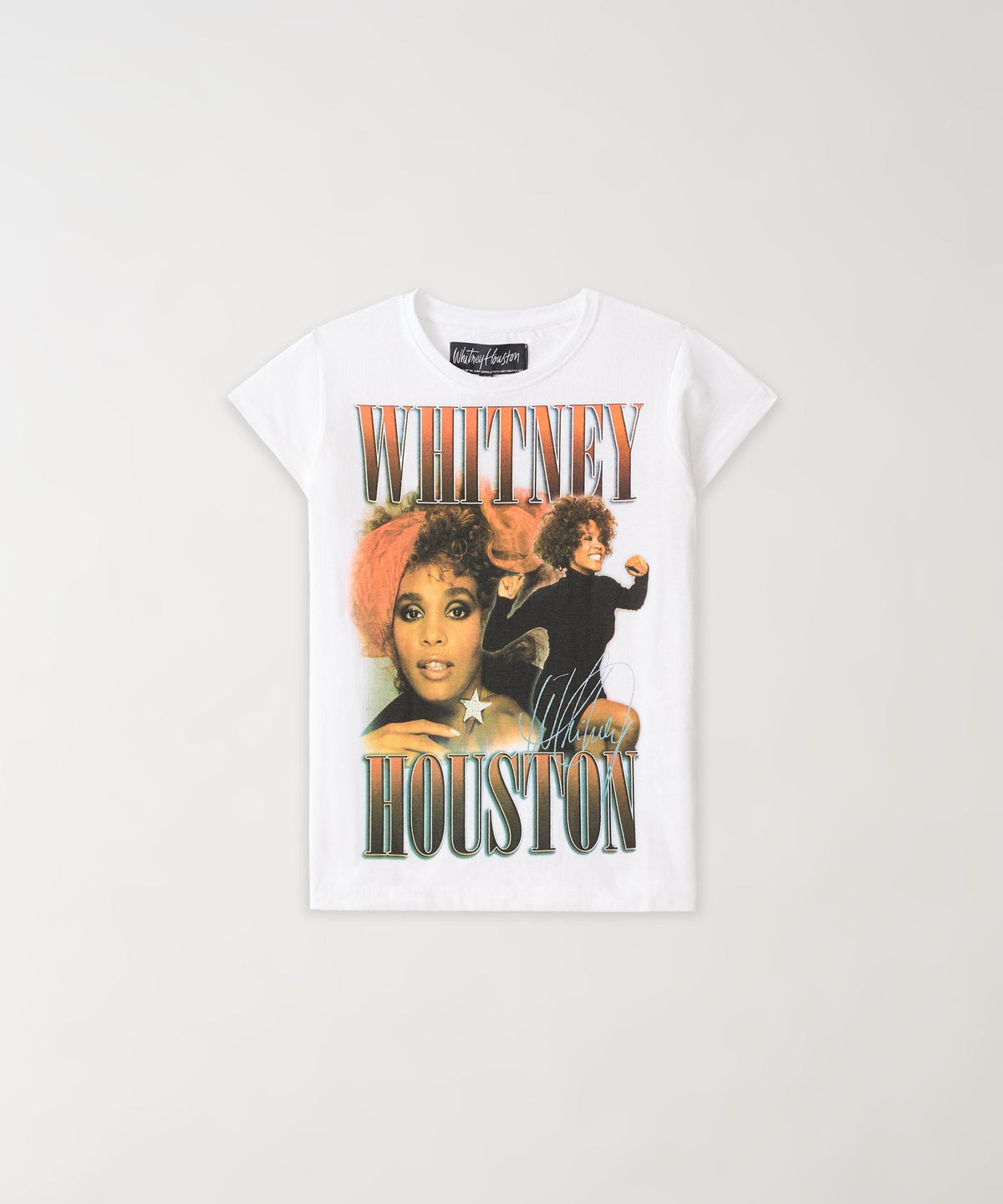 Reason Clothing Recommended Kids Whitney Houston Short Sleeve Tee - White