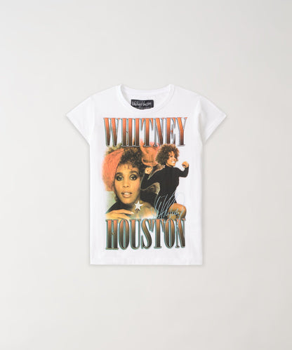 Reason Clothing Recommended Kids Whitney Houston Short Sleeve Tee - White