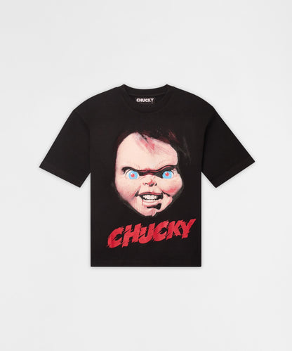 Reason Clothing Smart Buy Kids Chucky Face Short Sleeve Tee - Black
