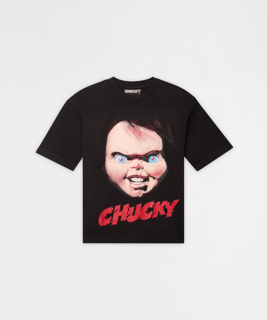 Reason Clothing Smart Buy Kids Chucky Face Short Sleeve Tee - Black