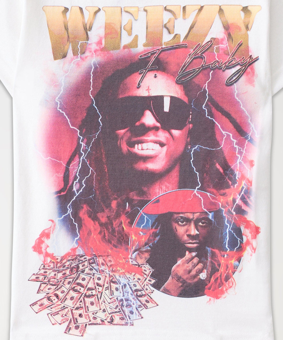 Reason Clothing Special Offer Kids Lil Wayne Short Sleeve Tee - White
