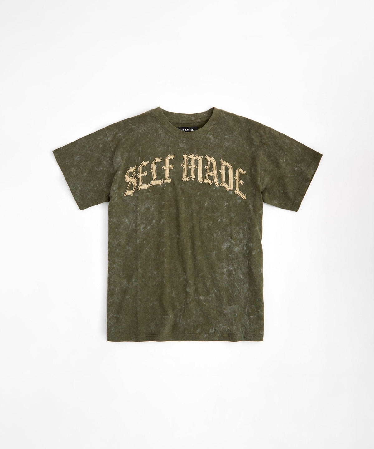 Reason Clothing Customer Favorite Kids Self Made Self Paid Short Sleeve Tee - Olive Green