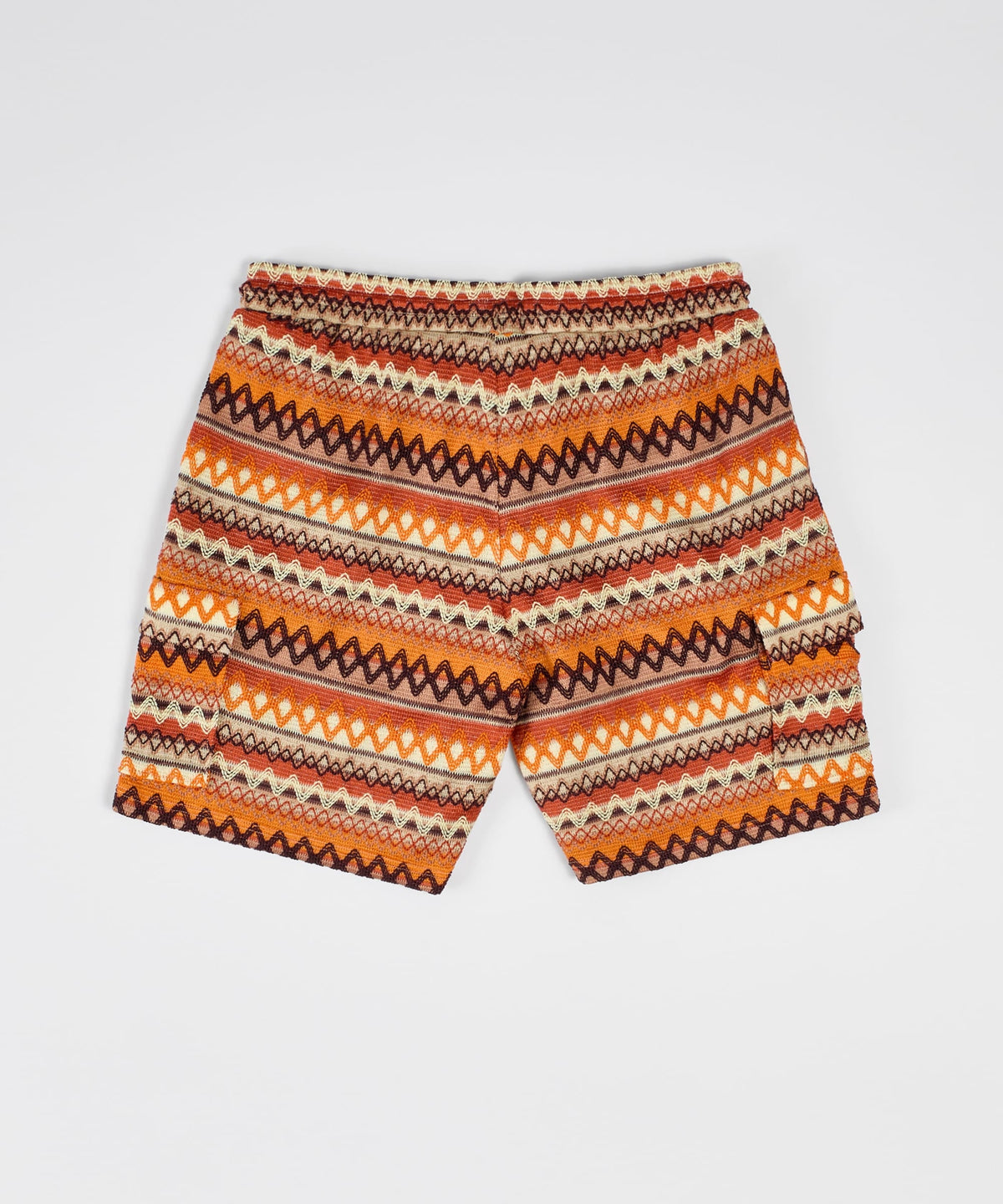 Reason Clothing Sale Kids Retro Jacquard Knit Short - Brown