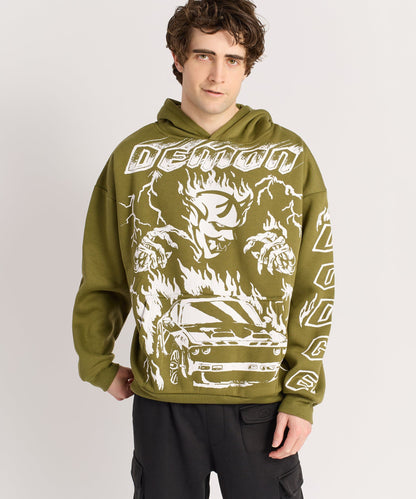 Reason Clothing Trusted Dodge Demon Oversized Hoodie