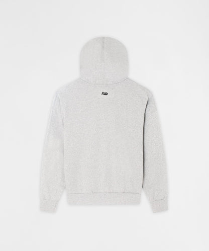 Reason Clothing Top Pick Essential Boxy Fit Zip Up Hoodie - Heather Grey