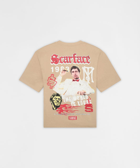 Reason Clothing Trending Scarface Tee Short Sleeve Tee - Khaki
